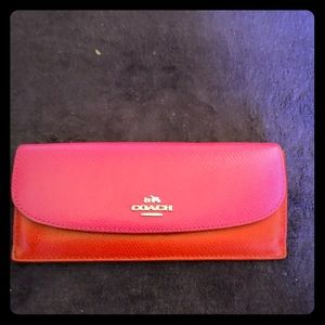 Beautiful Coach leather long wallet